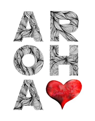 Aroha greeting card